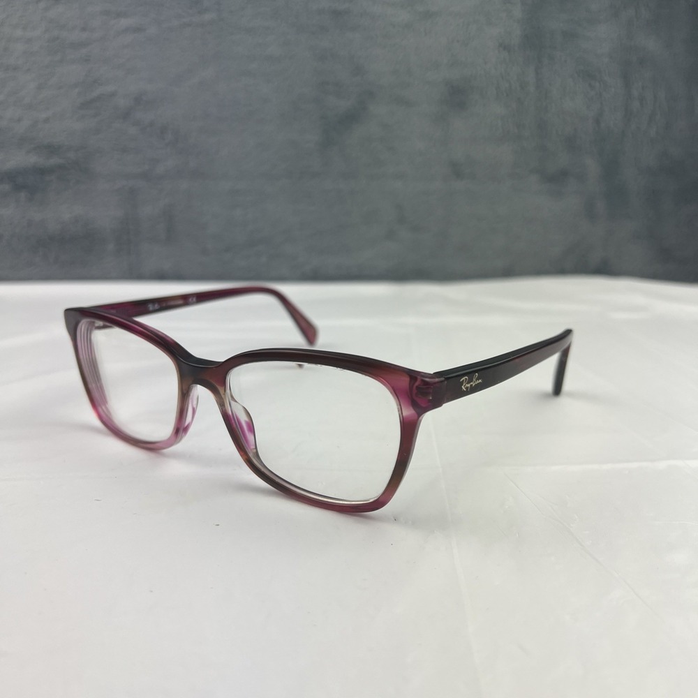 Ray-Ban RB5362 8069 Eyeglasses Red Brown Translucent Frames Only 52-17-140